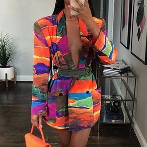 NWOT Multicolor Blazer